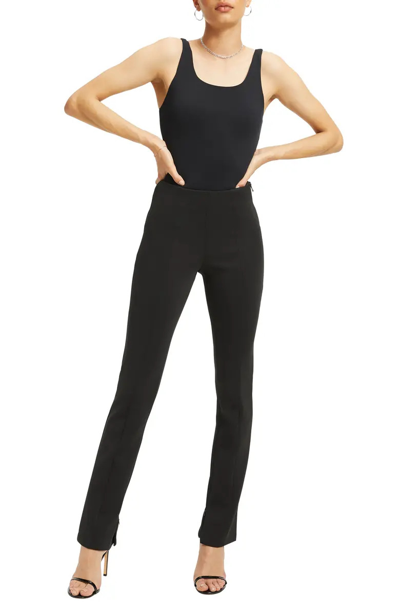 High Waist Flare Scuba Pants | Nordstrom