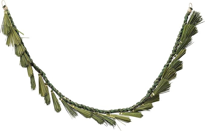 Creative Co-Op 72" L Dried Natural Plume Grass, Green Garlands, Multi | Amazon (US)