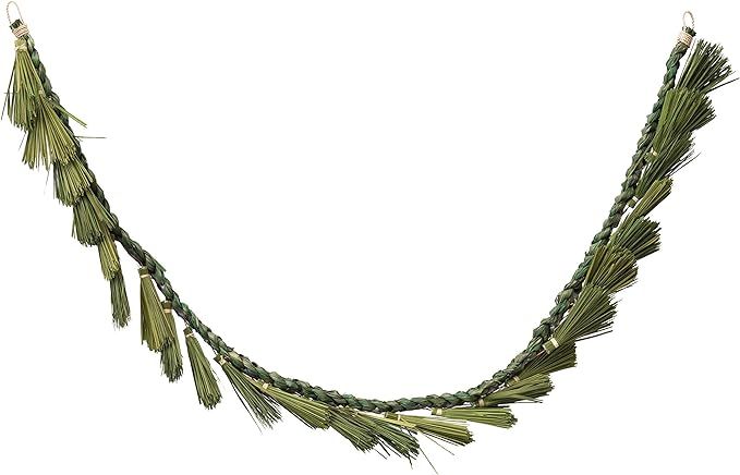 Creative Co-Op 72" L Dried Natural Plume Grass, Green Garlands, Multi | Amazon (US)
