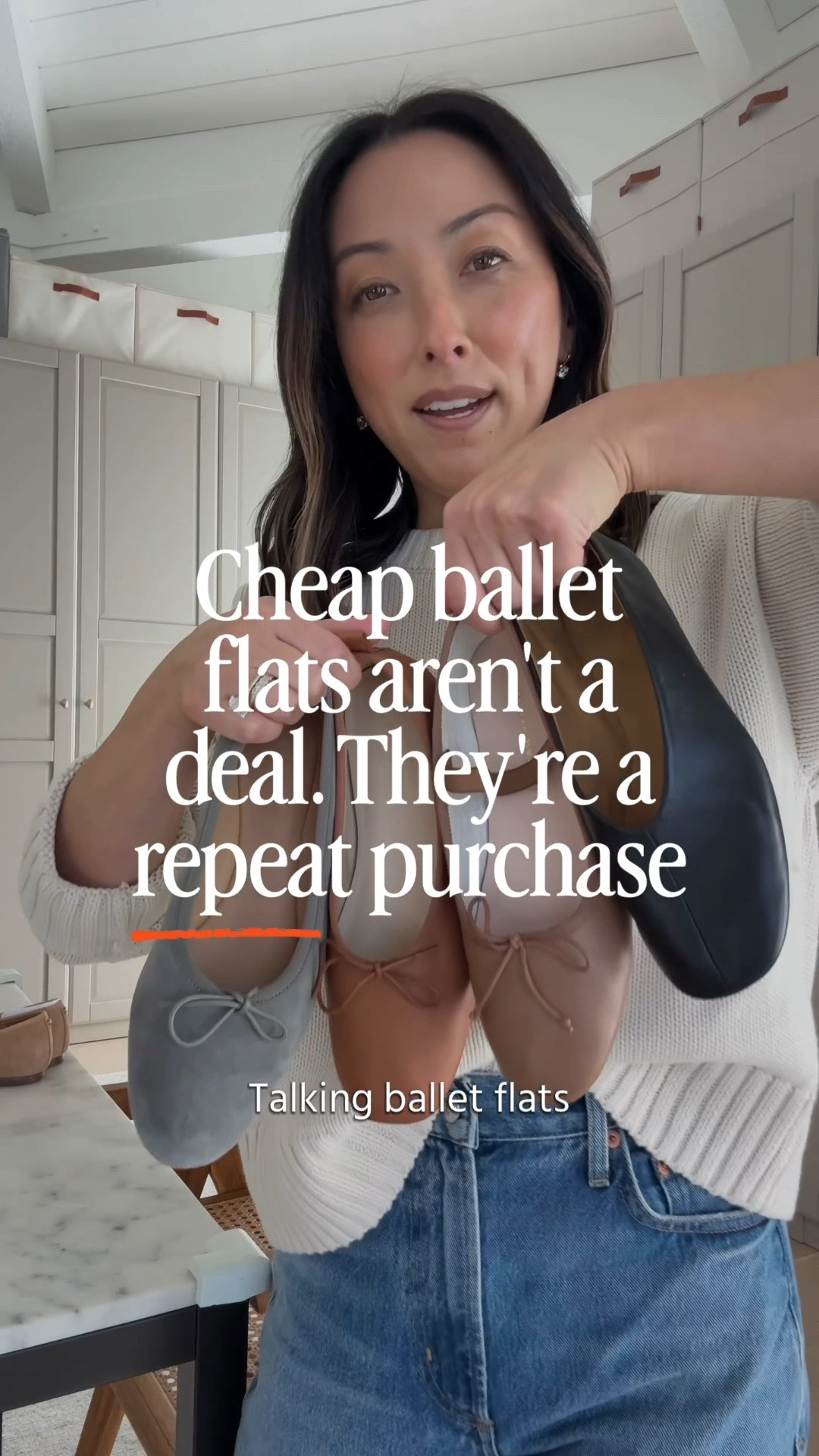 Ballet flats should be comfortable, and elevated. Watch for the toe area - you want an elongated toe, almond shape toe, no toe cleavage.

#LTKPetite #LTKmomlife #LTKOver40