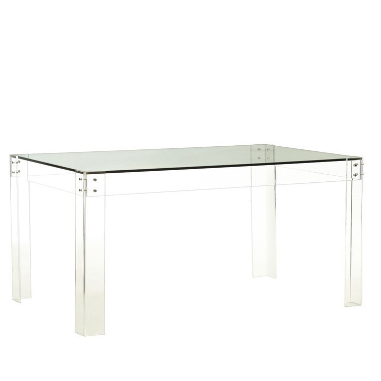 The Disappearing Dining Table Disappearing Coffee Table Acrylic & Glass Dining Table The Disappearin | Wisteria LEGACY PROGRAM
