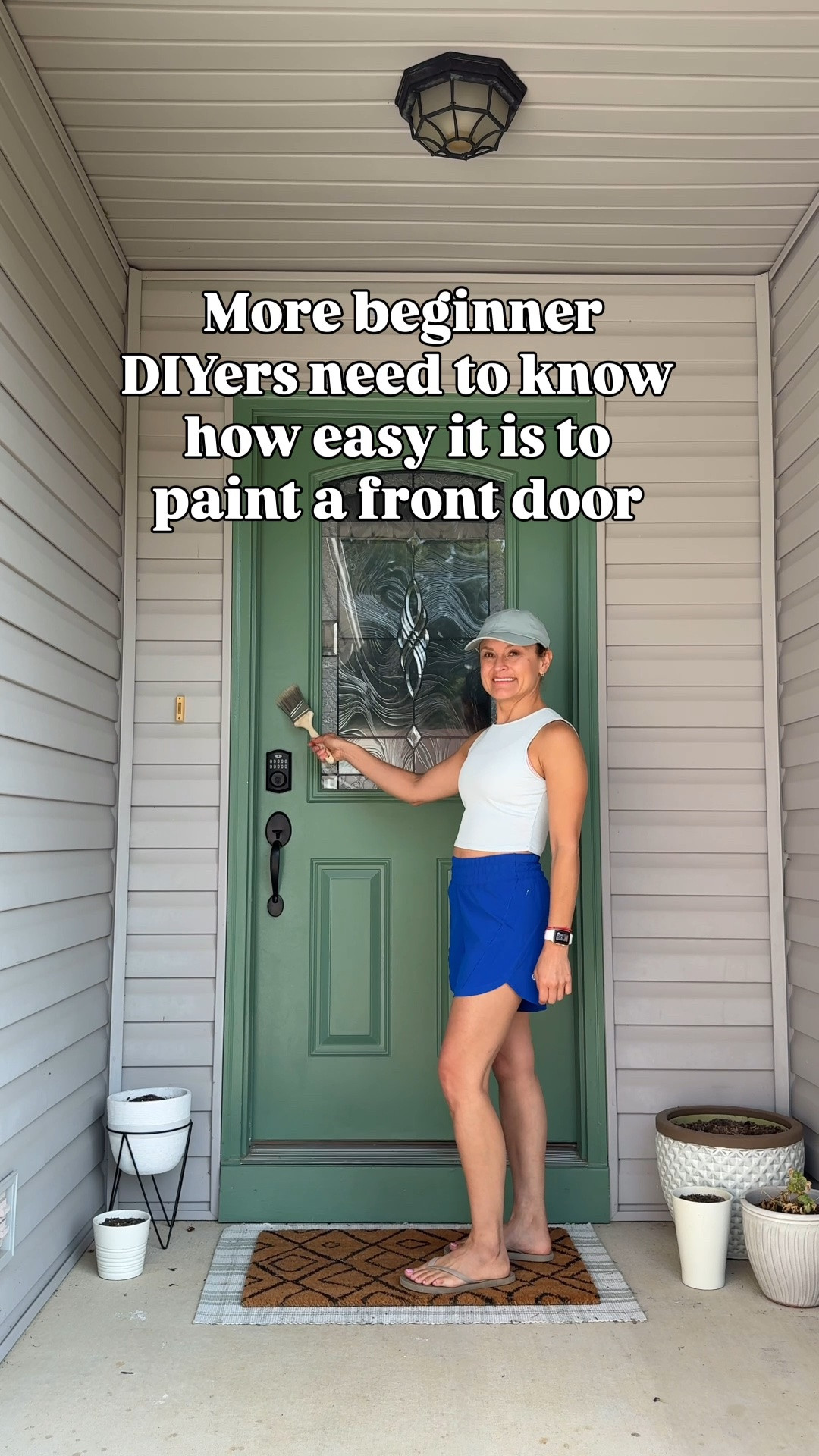 There’s something about a freshly painted front door that makes your whole house feel a little more put together. ✨

This was such a simple front door makeover, but the difference is HUGE. And using a paint sprayer made it so much easier to get that smooth, even finish I wanted.

If your front door is looking a little tired, don’t underestimate what a little paint can do. You don’t always need a big renovation to make the exterior of your home feel fresh and updated.

Save this for the next time your front door needs a refresh 🛠️ and follow for more beginner-friendly DIYs and home transformations!

#frontdoormakeover #paintingafrontdoor #beginnerDIY #DIYhomeimprovement #homeupdate

#LTKHome