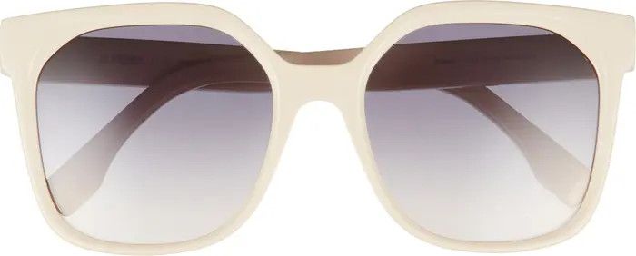 The Fendi Lettering 55mm Geometric Sunglasses | Nordstrom