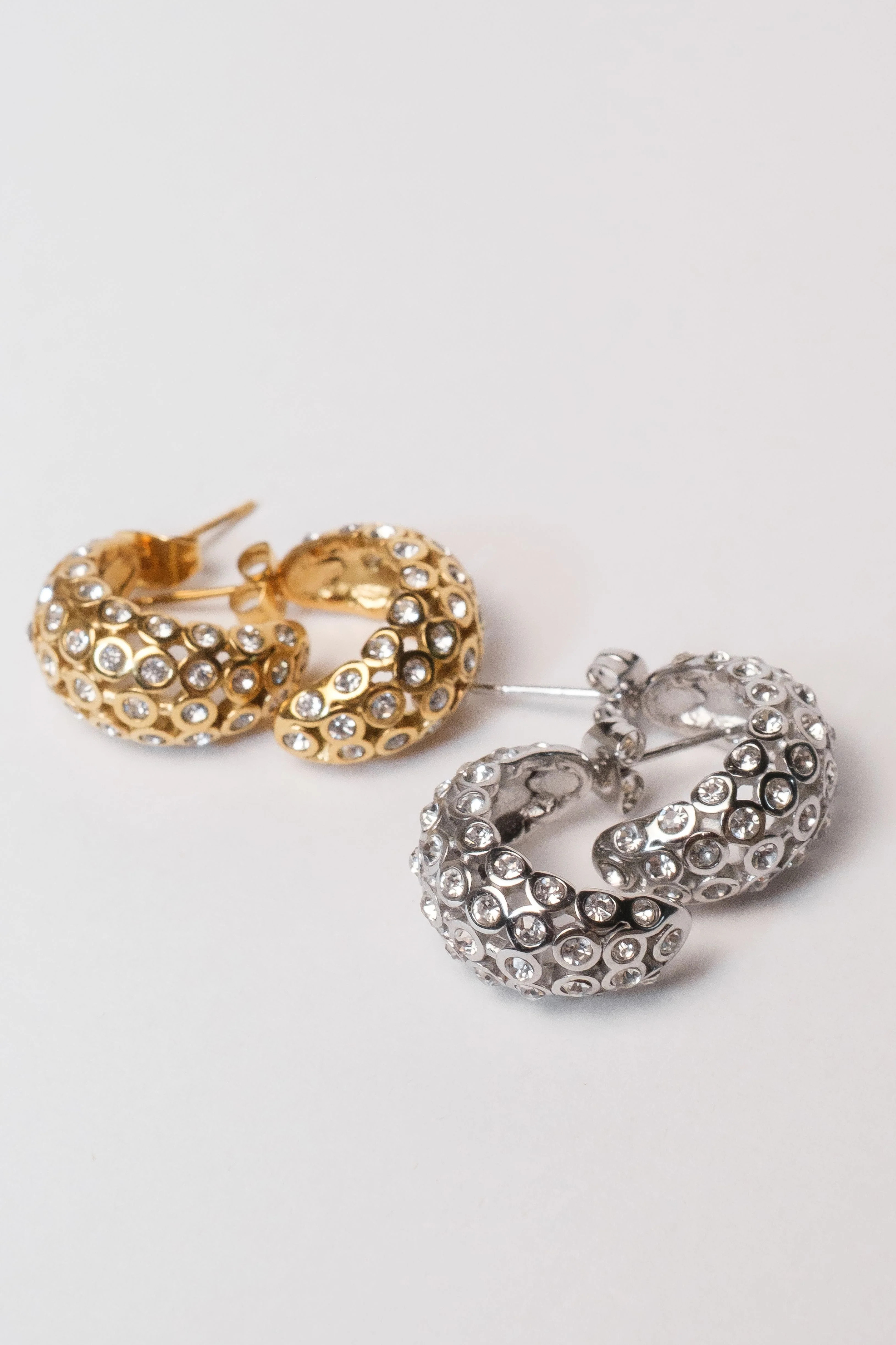 VIP Only Crystal Studded 316L Stainless Steel Earrings | KC Chic Designs