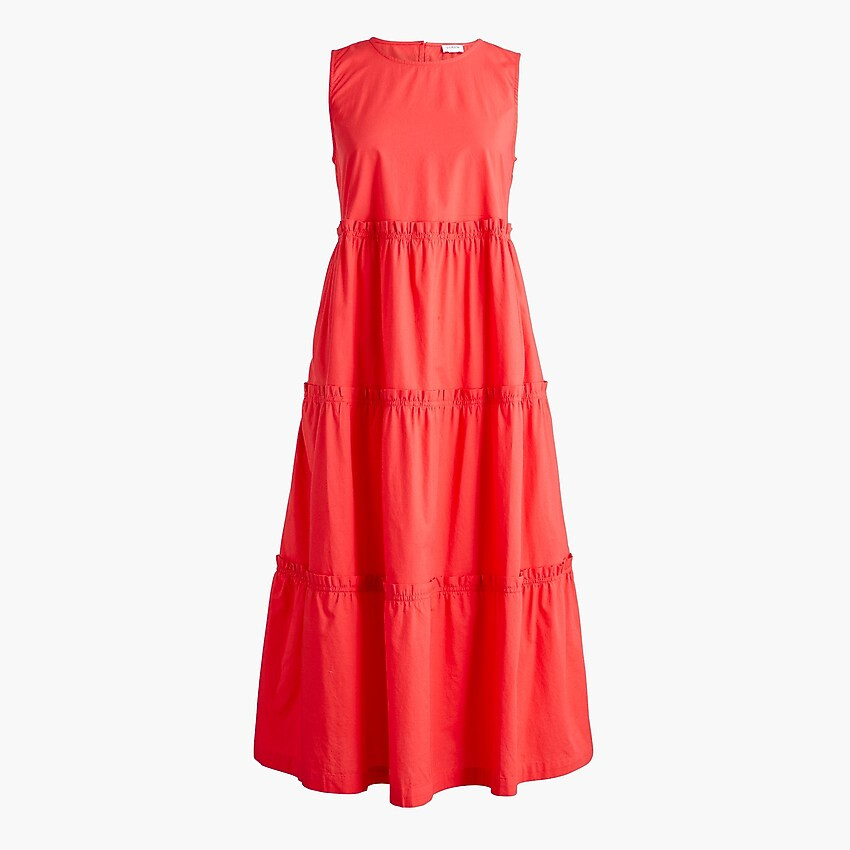 Sleeveless tiered midi dressItem BI221 | J.Crew Factory