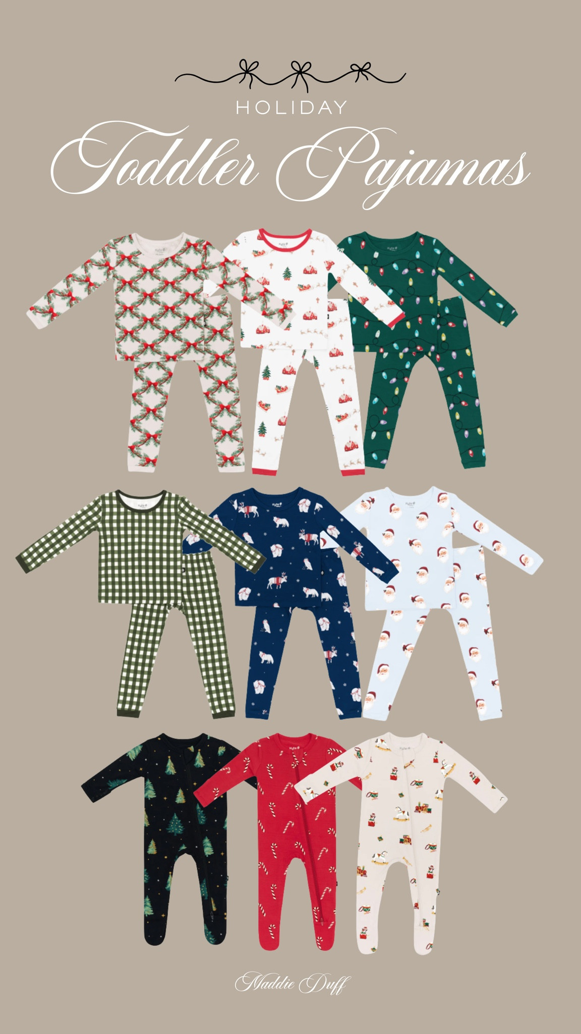 Holiday toddler and baby pajamas from Kyte baby! This collection is so cute, and they have family matching options too!

Holiday pajamas, Christmas pajamas, family matching Christmas pjs 

#LTKFamily #LTKKids #LTKHoliday