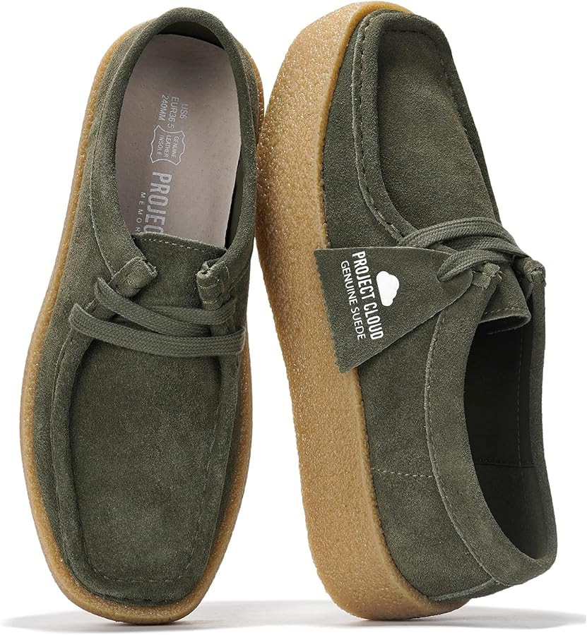 Project Cloud 100% Genuine Leather Womens Shoes - Non-Slip Platform Loafers for Women with Memory... | Amazon (US)