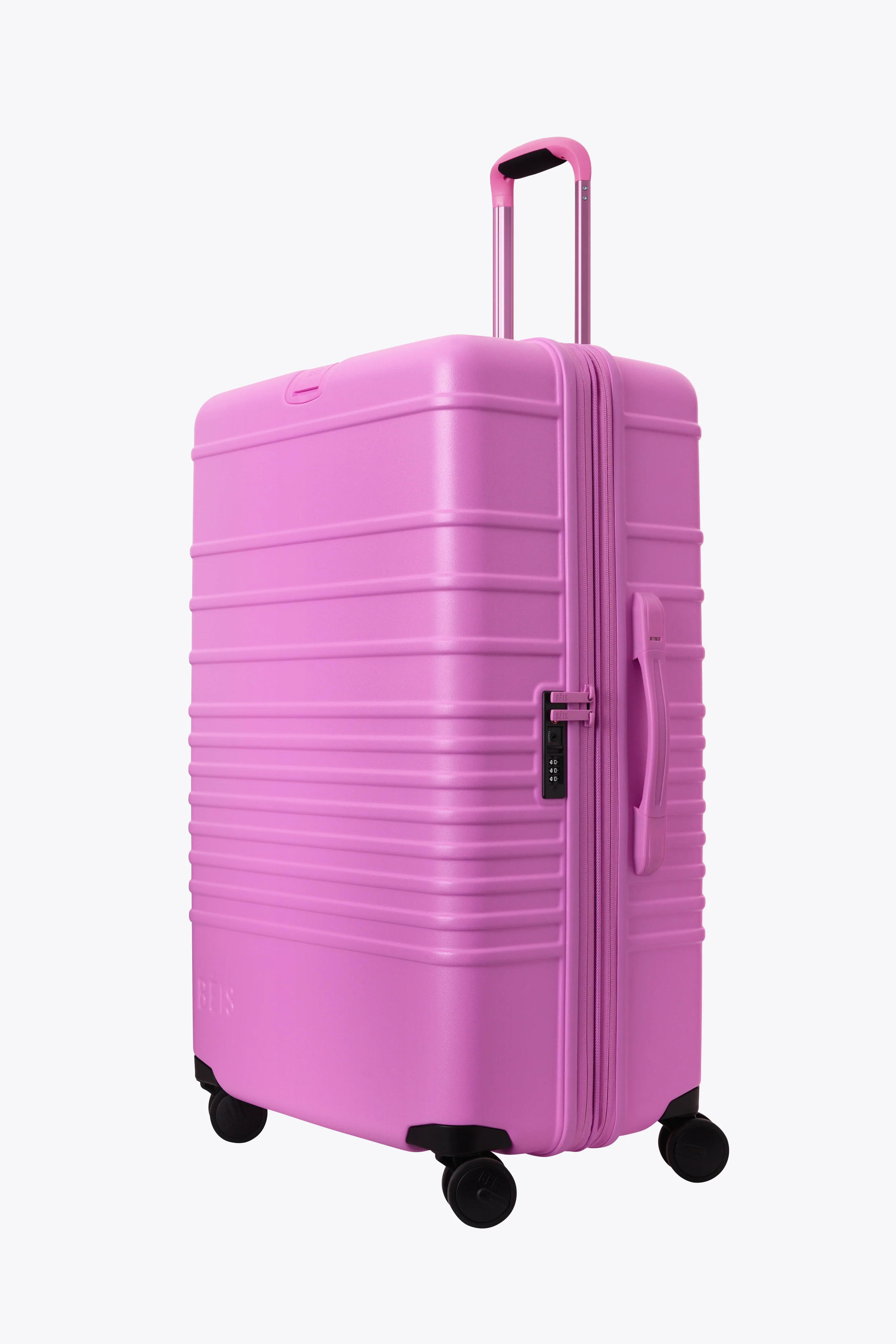 BÉIS 'The Large Check-In Roller' in Berry - 29" Large Rolling Luggage for Travel in Berry | BEIS