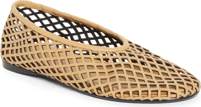Tee Perforated Ballet Flat (Women) | Nordstrom