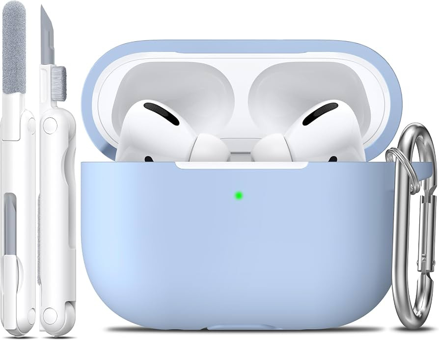 R-fun for AirPods Pro 2 Case Silicone Cover, Sky Blue | Amazon (US)