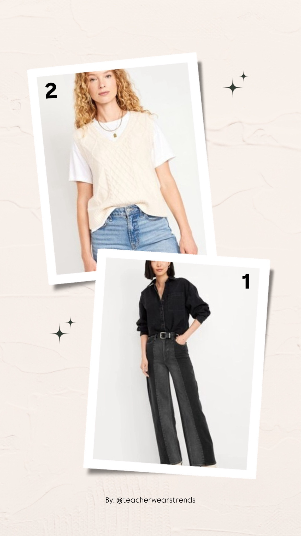 Follower favorites

Old navy sweater vest, old navy jeans, wide leg jeans, gifts for her, Christmas gift, gift guide, gifts for her 

#LTKGiftGuide #LTKSeasonal #LTKHoliday