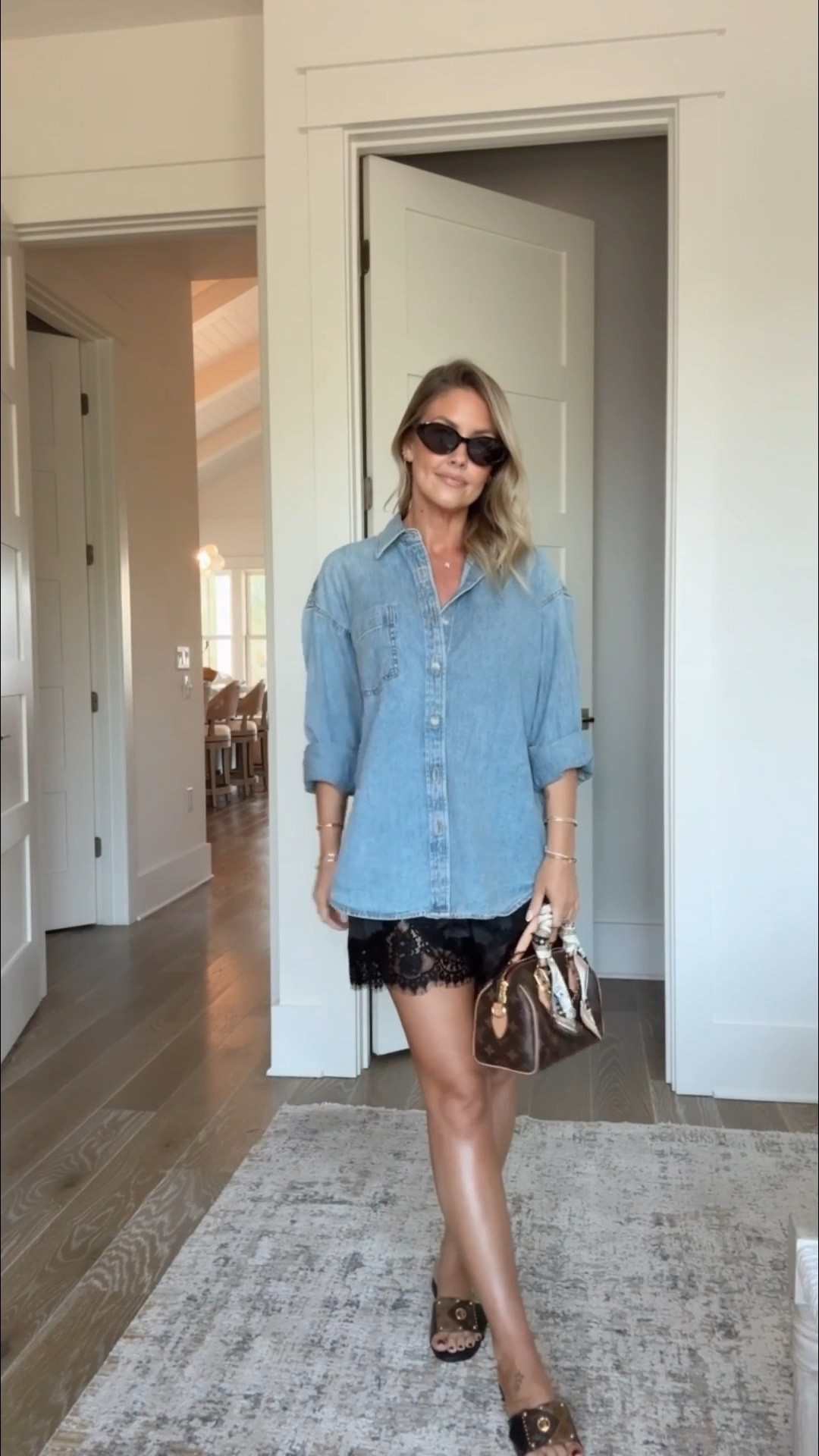 Size Small Amazon shorts / Small cashmere sweater / XS denim shirt / Amazon sunglasses are the brown/brown and currently 15% off!!


GRWM, get dressed with me, OOTD, rodeo outfit inspo, spring outfits, date night outfits, Amanda west, almost_readyblog


#LTKgrwm #LTKootd #LTKSeasonal