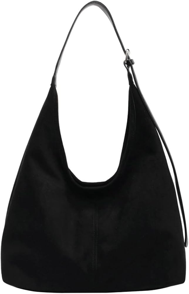 Trendy Suede Tote Bags Crescent Shoulder Bag for Women Satchels Crossbody Purse Suede Handbag Wor... | Amazon (US)