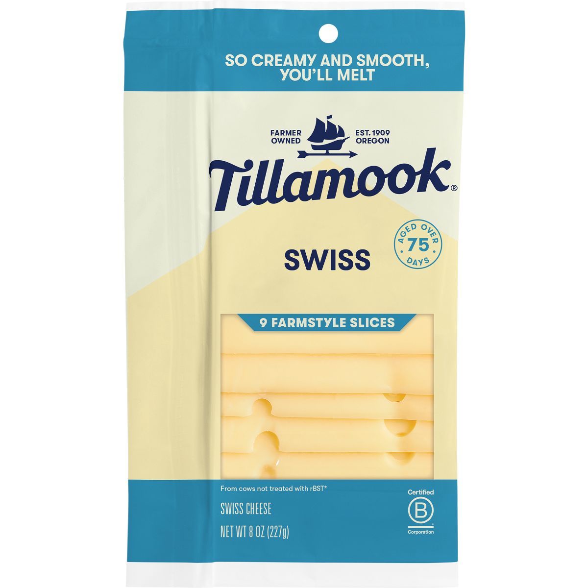 Tillamook Swiss Cheese Slices - 8oz | Target
