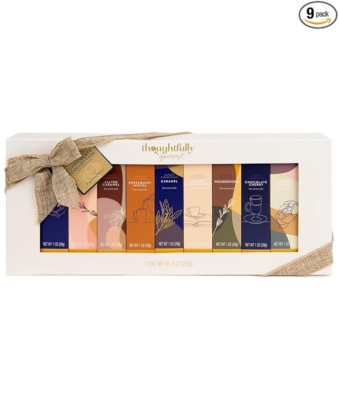 Thoughtfully Gourmet Hot Chocolate Gift Set, Flavors Include Salted Caramel, Peppermint, French V... | Amazon (US)