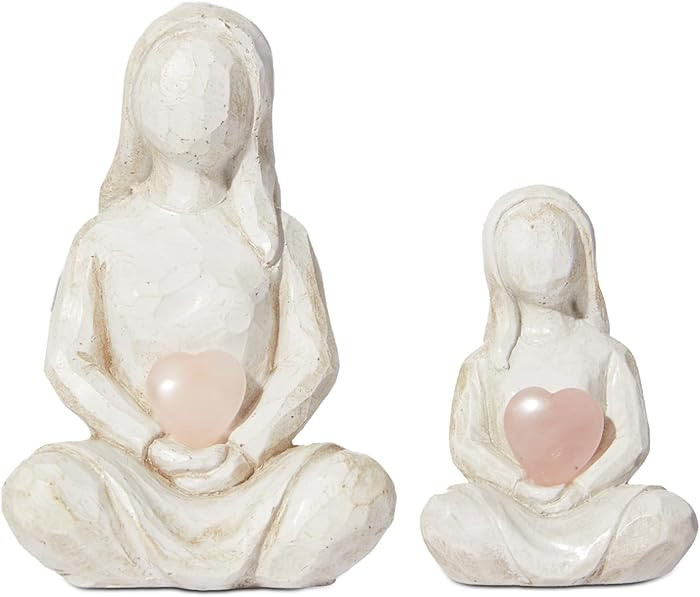 DN DECONATION Mom Gift from Daughter, Mom and Daughter Sculpture Love Christmas Figurines for Bir... | Amazon (US)