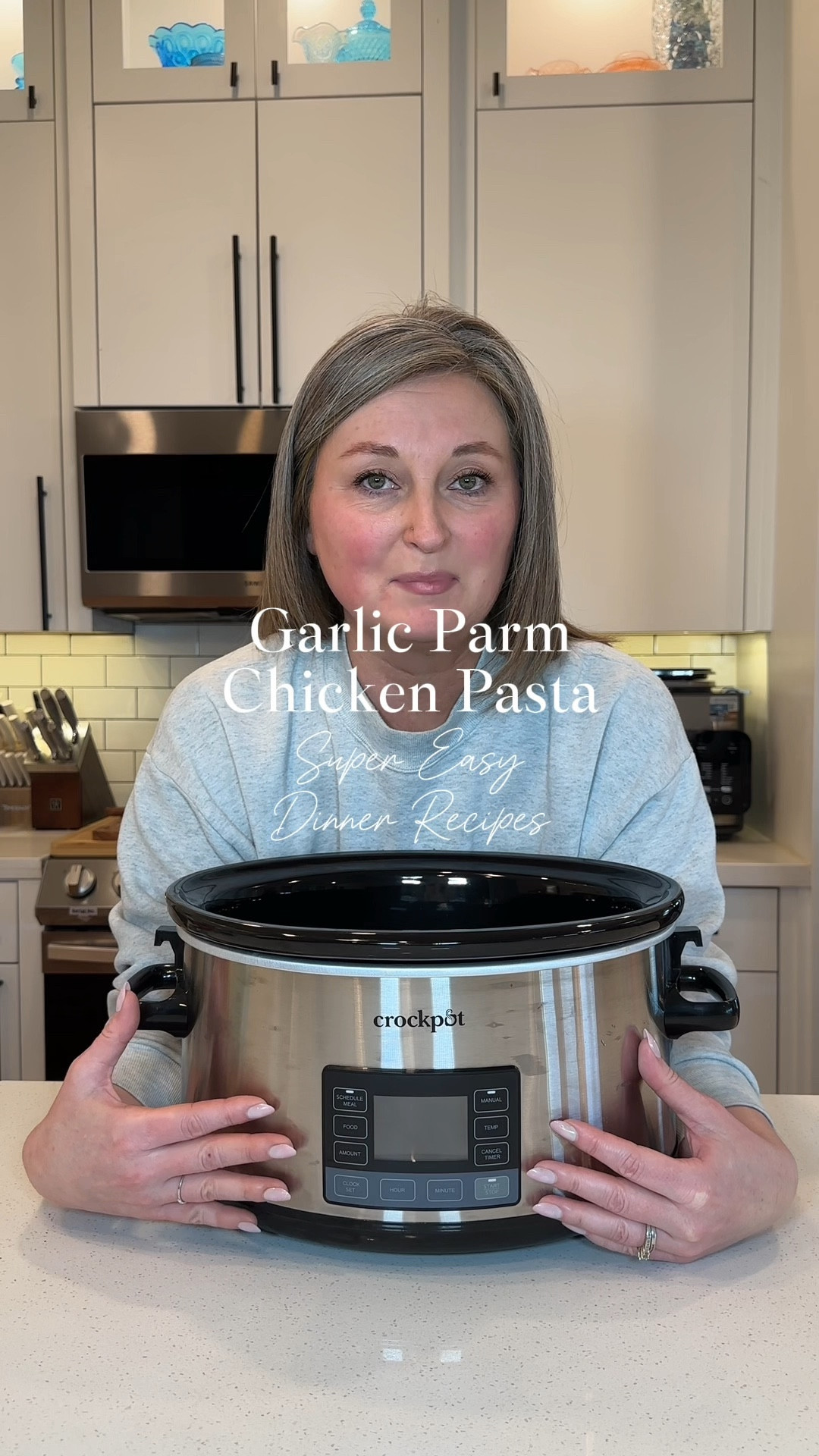 Garlic Parmesan Chicken Pasta in the Crock Pot

12 oz Bottle BWW Garlic Parmesan Sauce
2 Lbs Chicken Breast
1/2 cup Parmesan cheese
1 cup milk
8 oz cream cheese
12 oz cooked pasta

Add chicken, Parmesan cheese and BWW garlic parm sauce to crockpot
Add milk to garlic parm bottle shake and pour into crockpot
Cook on high for 3 hours or low for 4-6 hours until chicken is fully cooked
Once chicken is cooked shred and add back to mixture 
Boil 12 oz of noodles and add to chicken mixture
Enjoy! #easydinnerideas #easyrecipes #crockpotrecipes #dinnerideas #samssupereasyrecipes

#LTKHome