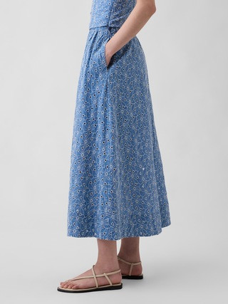 High Rise Eyelet Maxi Skirt | Gap (CA)