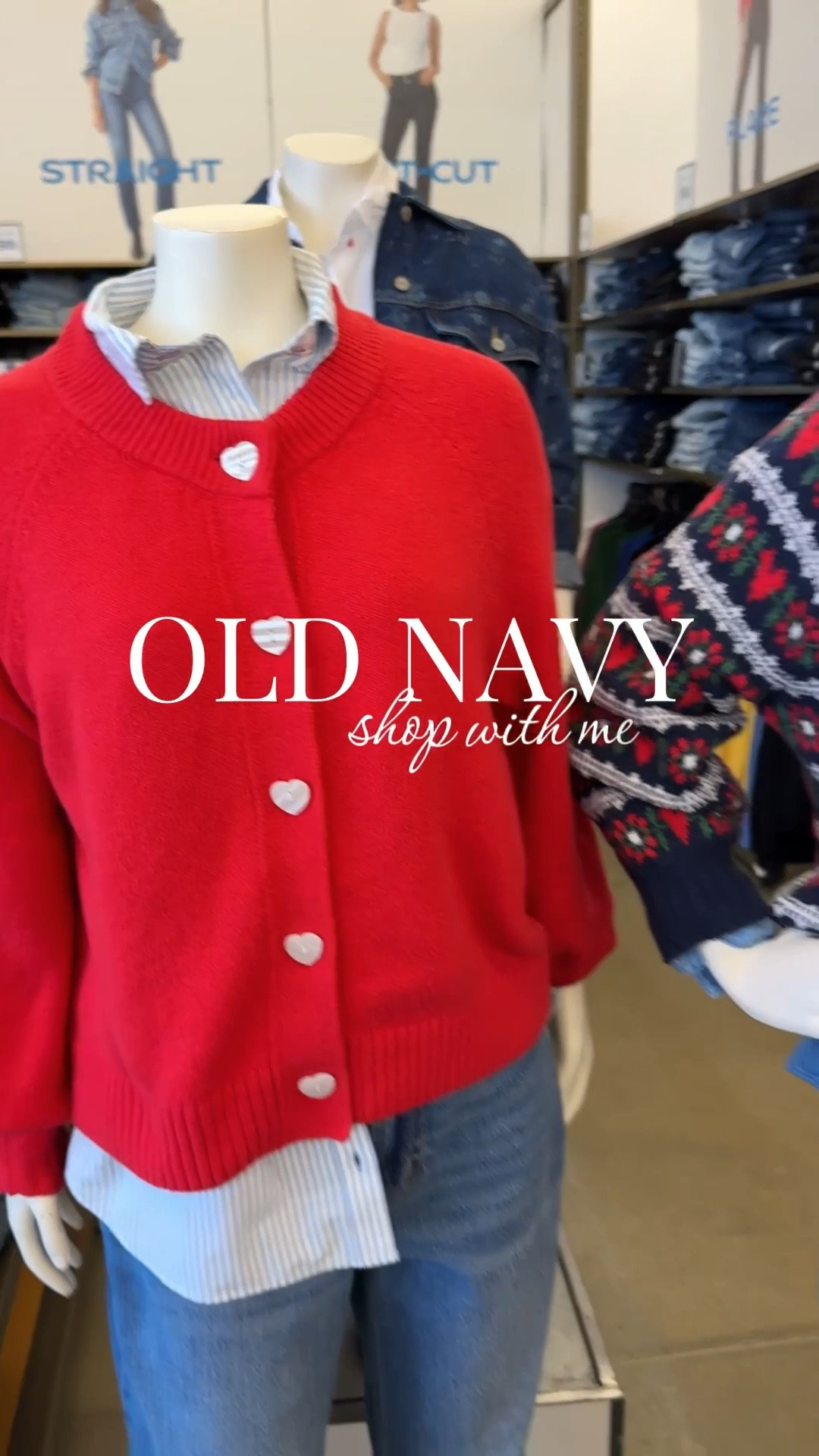 Old navy shop with me! Fun sweaters for Valentine’s Day! Lots of new arrivals for spring! And great deals on winter fashion! 

#LTKSeasonal #LTKMidsize