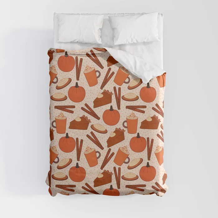 Pumpkin Fanatic Duvet Cover | Society6
