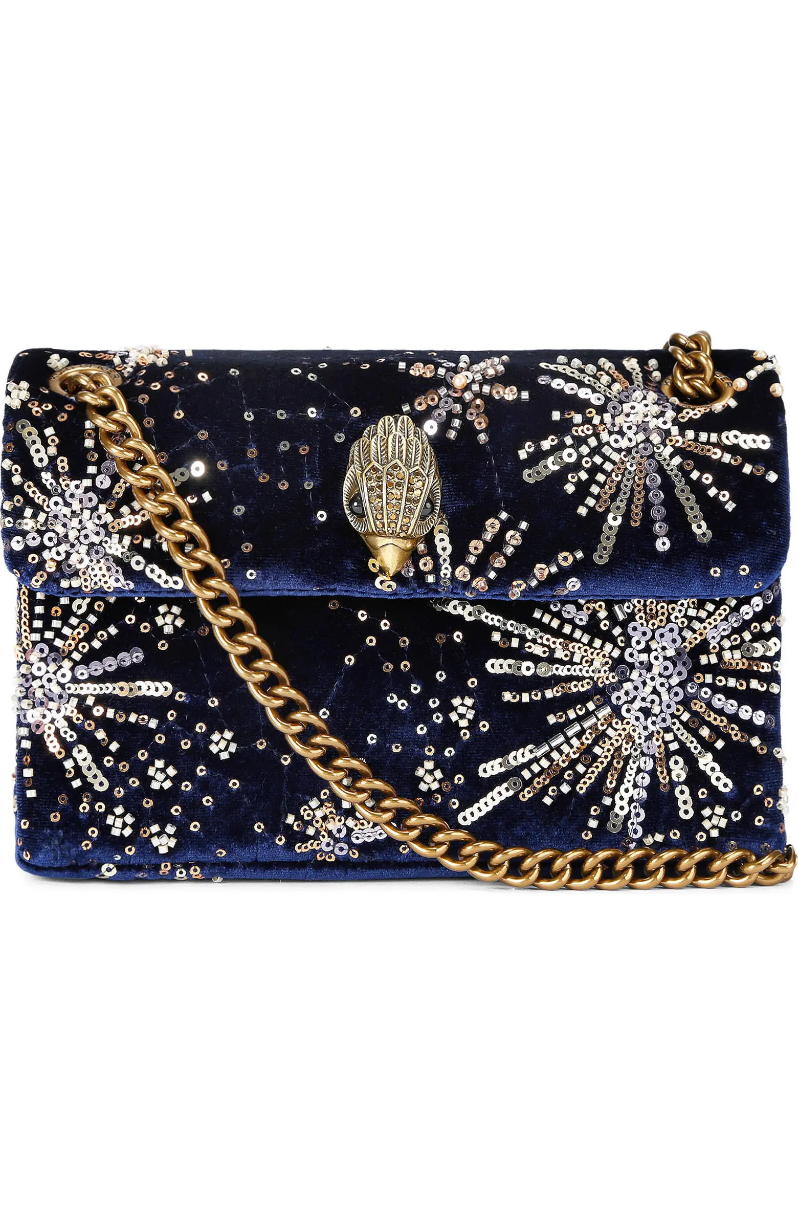 Kurt Geiger London Mini Kensington Velvet Crossbody Bag | Nordstrom | Nordstrom