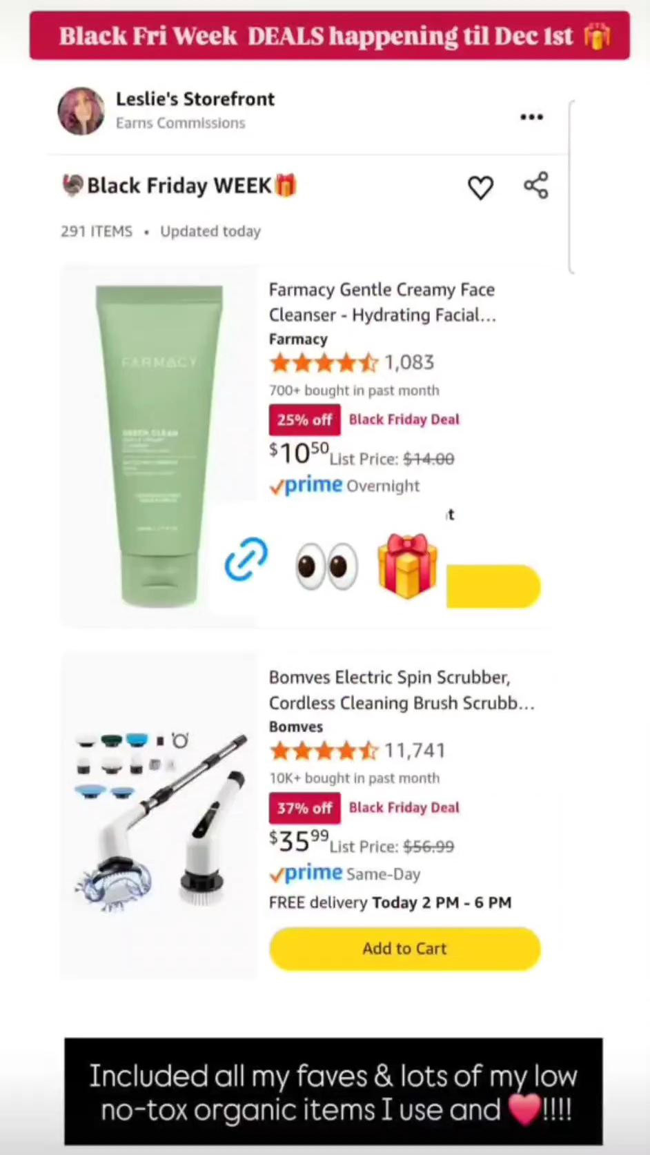 Amazon Black Friday Week Deals 🎁♥️🎁 #holiday Christmas shopping gifts home clothes tech toys family men women kids #low tox non toxic skin care makeup decor candles tv boots car cleaning health lifestyle over40 over50 bras pajamas jewelry calendar tree headphones video games reading cooking kitchen  travel pets shoes exercise hair care sunglasses everyday best sellers top rated faves ♡♡ follow me on insta if you aren't already for my other items ♡♡ 

#LTKCyberWeek #LTKHoliday #LTKGiftGuide