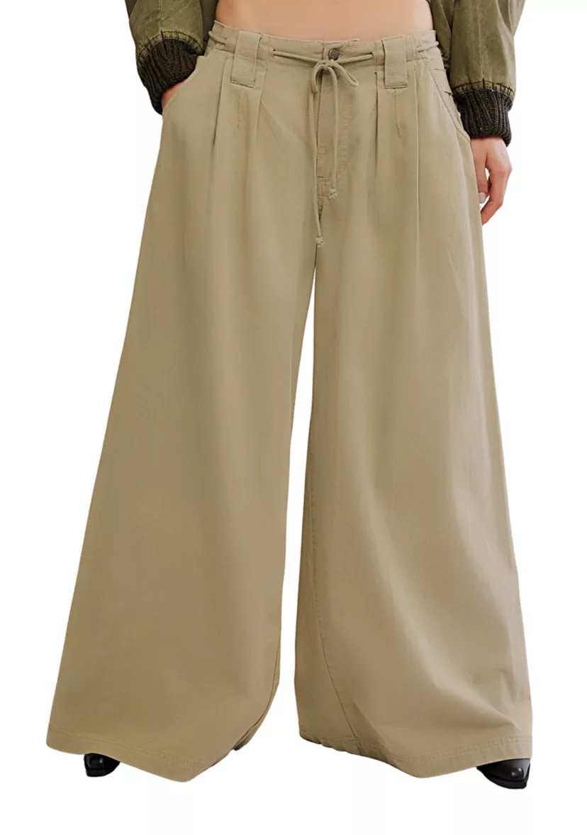 Julien Wide-Leg Chino Trousers | Belk