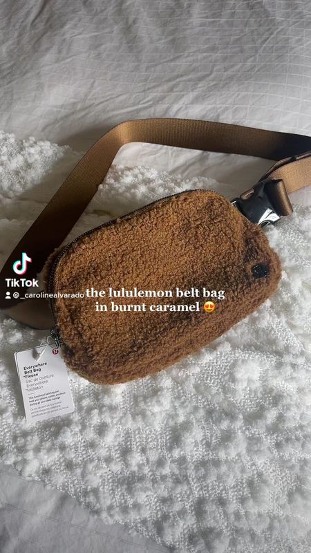 lululemon fleece belt bag in burnt caramel ✨🧸 

#LTKitbag #LTKGiftGuide