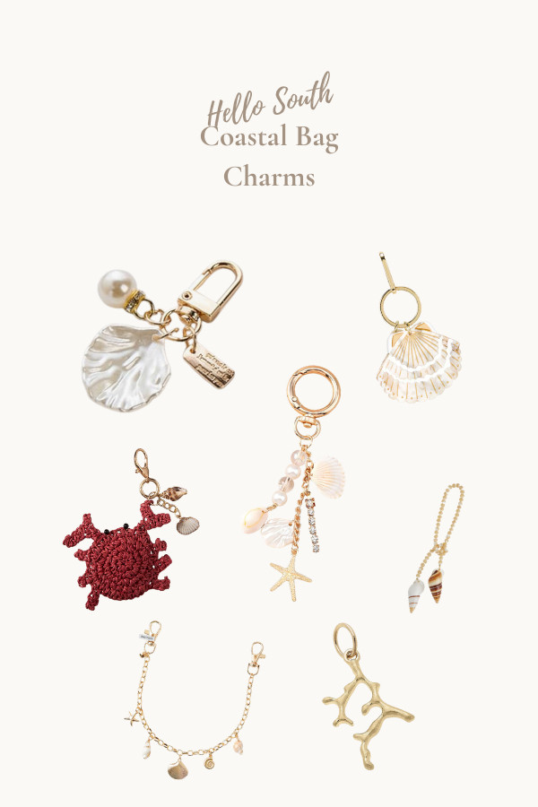 Coastal Charm Accessories, add a touch of seaside style to your favorite tote or handbag with these bag charms. Perfect for summer vacations, coastal living, or just bringing a little ocean-inspired style to your everyday look. 

Think shell bag charms, starfish keychains, pearl tote charms, crab charms, seashell keyring, and coastal jewelry for bags. 

These coastal bag charms make the cutest finishing touch for straw totes, beach bags, and summer handbags.  

 #LTKSaleAlert #LTKStyleTip #LTKItBag