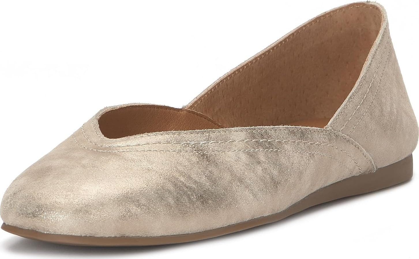Lucky Brand Women's Alba Ballet Square Toe Flats | Amazon (US)