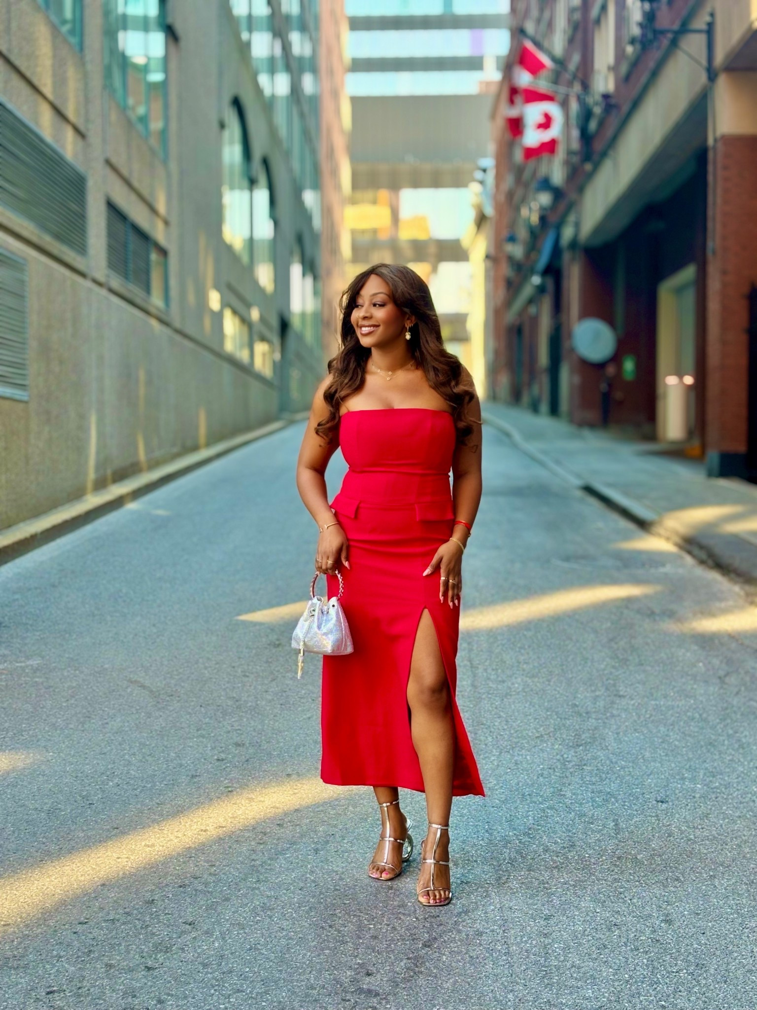 My wedding guest look in Montreal 🇨🇦 #revolve #canada #weddinglook #montreal #bardot #amazon 

#LTKWedding #LTKShoeCrush #LTKFindsUnder100