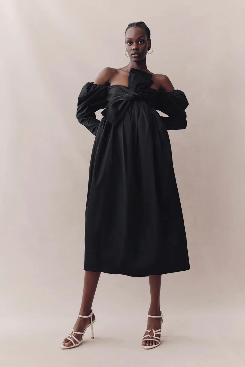 Valentina Bow Midi Dress | aje. (US, UK, Europe, ROW)