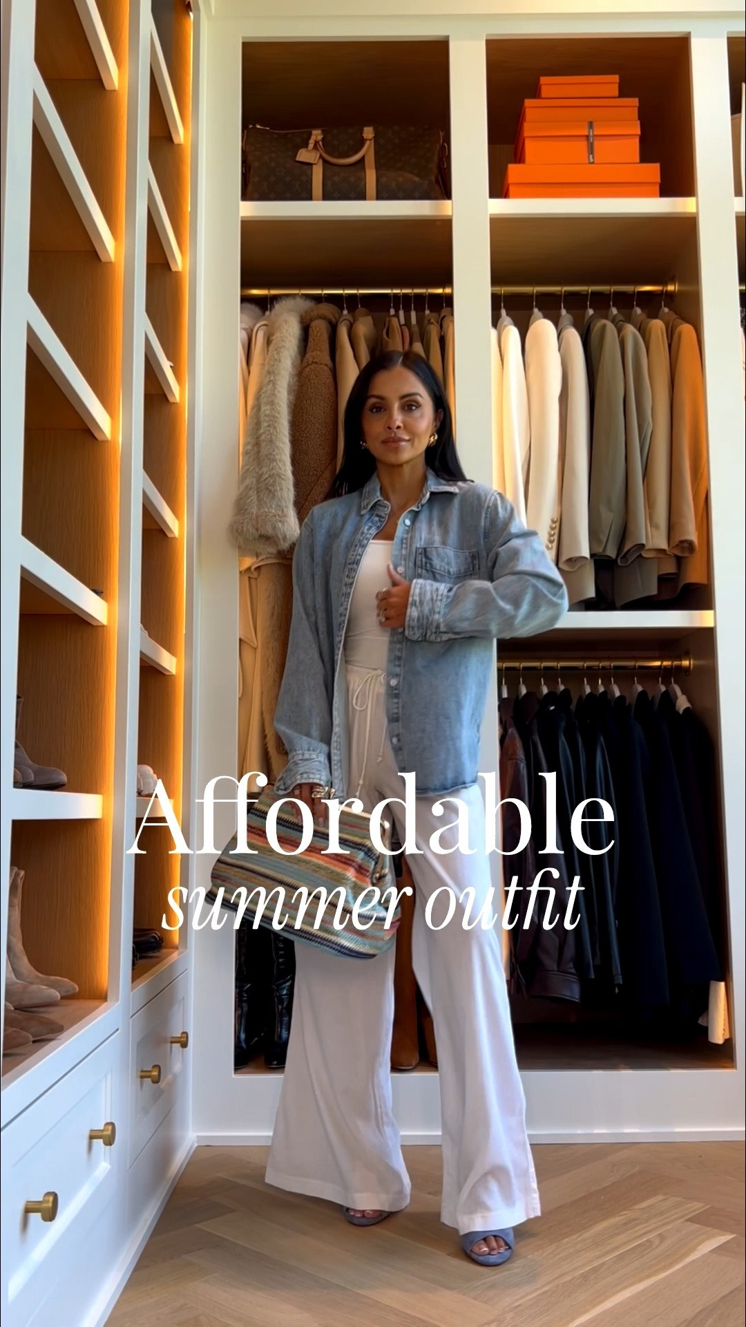 The Target linen pants that look like Aritzia for a fraction of the price! 
Target linen pants come in white and black wearing an XS
@target

Paired with a target denim shirt and Amazon summer bag

#LTKOver40 #LTKselfcare #LTKootd