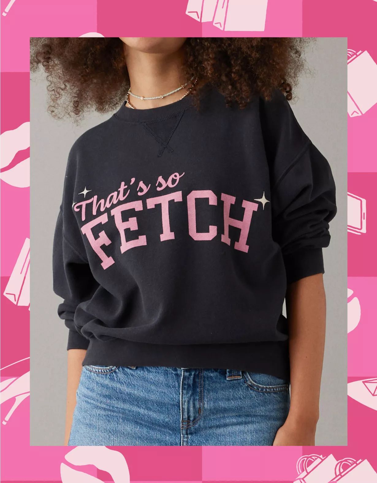 AE x Mean Girls Crew Neck Sweatshirt | American Eagle Outfitters (US & CA)