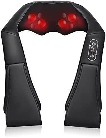 Kebor Neck and Back Massager with Soothing Heat, Shiatsu Shoulder Electric Massage 3D Deep Tissue Kn | Amazon (US)