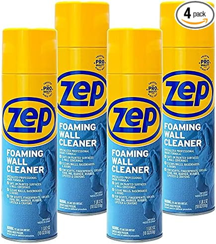 Zep Foaming Wall Cleaner - 18 oz (Case of 4) ZUFWC18 - Removes Stains Without Damaging Finishes | Amazon (US)