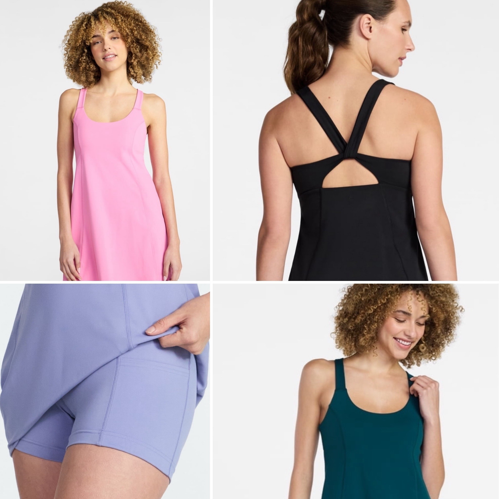 Signs of summer 🌞 NEW active dresses! This one has it all: Shelf bra! Removable pads! Biker shorts! 

#LTKActive #LTKOver40 #LTKmomlife