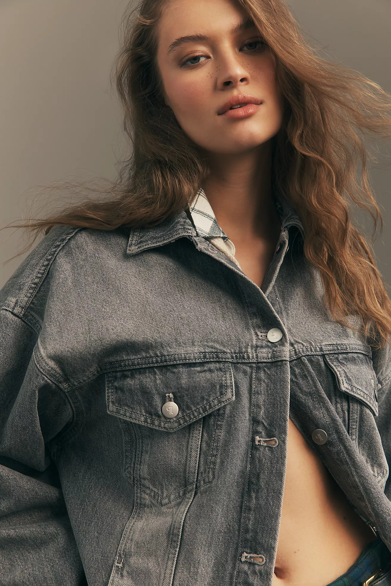 The Weston Denim Boyfriend Jacket by Pilcro | Anthropologie (US)
