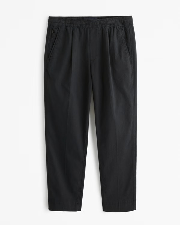 Linen-Blend Pull-On Pant | Abercrombie & Fitch (US)