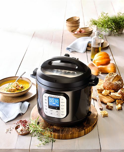 Duo™ Nova™ Black Stainless Steel 6-Qt. 7-in-1 One-Touch Multi-Cooker, Created for Macy's | Macys (US)
