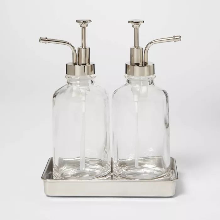 Double Soap Pump Oil Can Clear - Threshold™ | Target