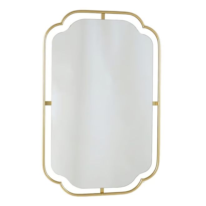 Gold Floating Wall Mirror, 22x34 | At Home