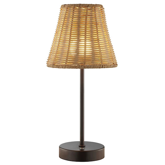 Red Shed  Rattan Touch Table Lamp, 13 in. | Tractor Supply