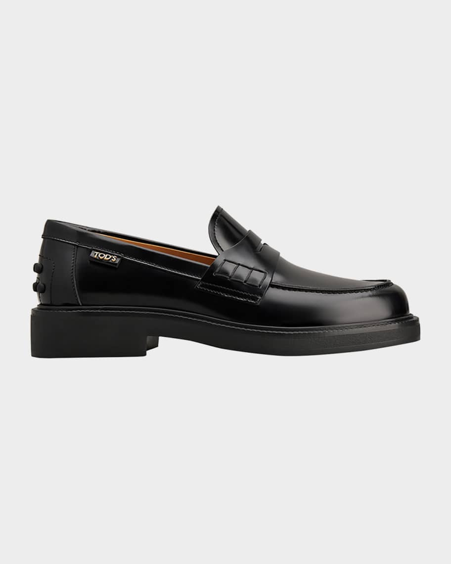Tod's Gomma Leather Penny Loafers | Neiman Marcus