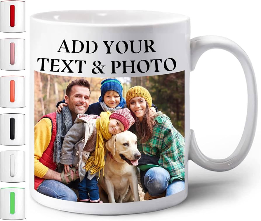 Custom Coffee Mug, Personalized 11oz Mug Design Your Own with Photo Text Name, Customized Birthda... | Amazon (US)
