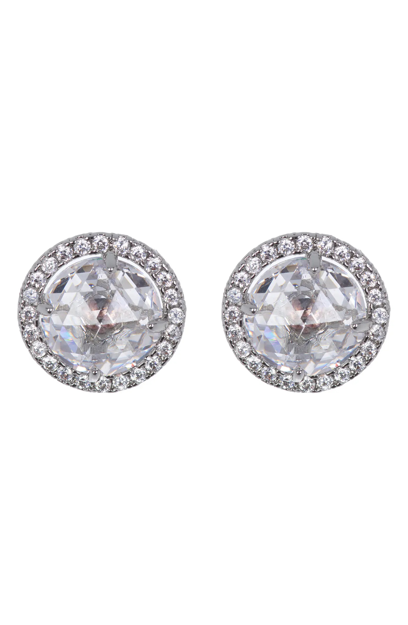 Kate Spade New York bright ideas pavé halo cz stud earrings | Nordstromrack | Nordstrom Rack