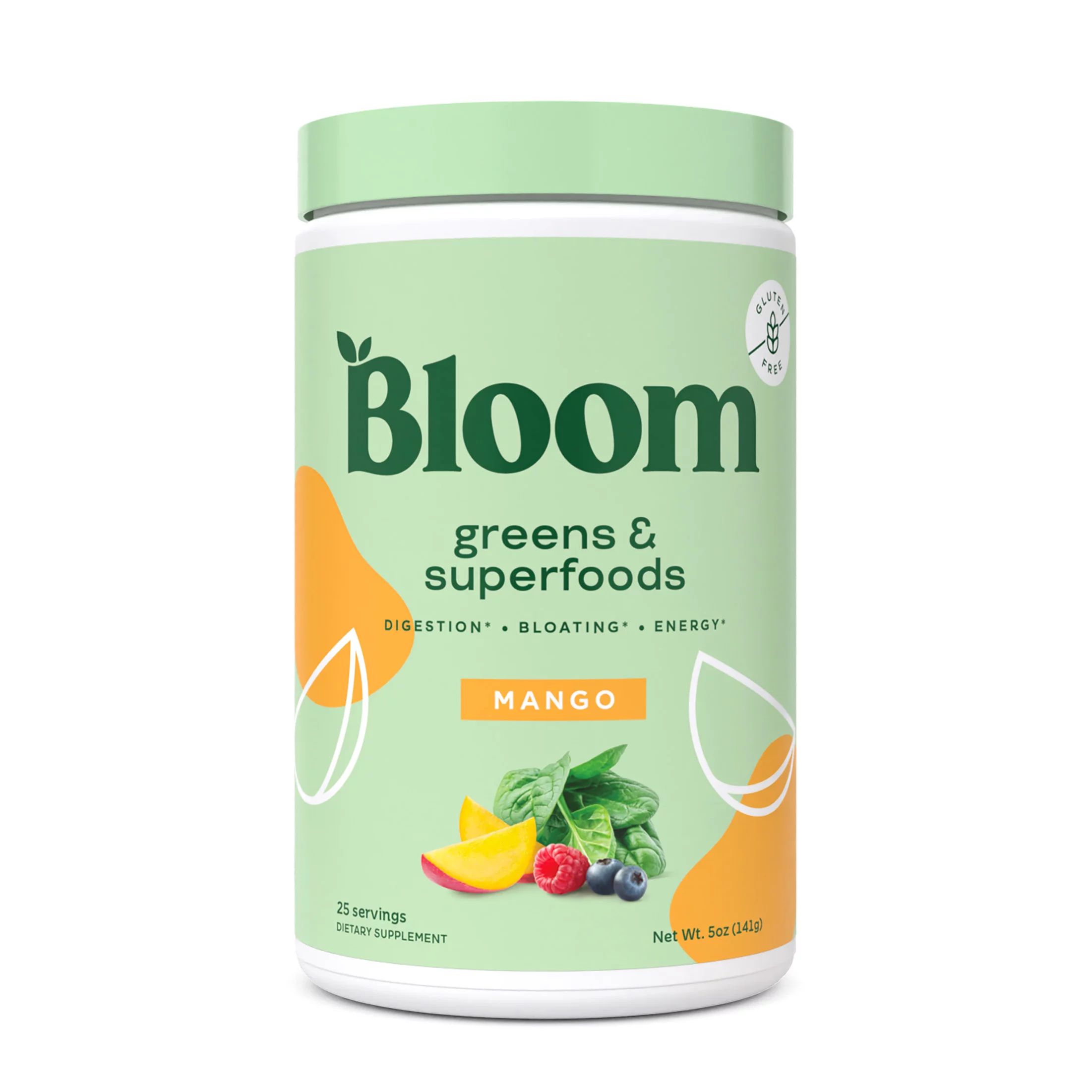 Bloom Nutrition Greens & Superfoods Powder, Mango, 25 Servings | Walmart (US)