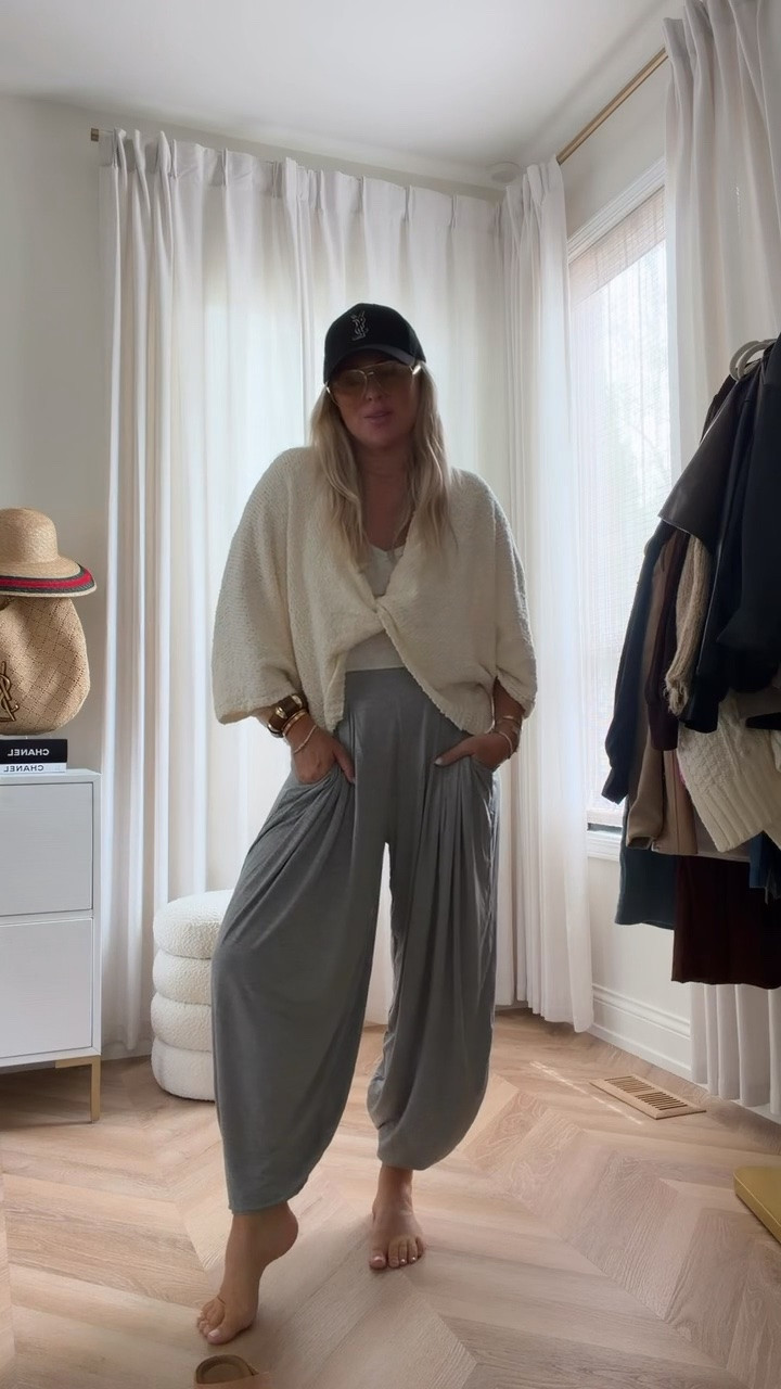 The kind of Amazon outfit I’ll be living in on repeat 🤎 Comfy, effortless + still so put together! These flowy pants paired with the cozy knit, clogs + baseball hat make the easiest casual fall look. Everything is from Amazon!🍂 more colors

Sports mom. Active style. Mom life. Fall style. Fall outfit.

#LTKSeasonal #LTKootd #LTKgrwm