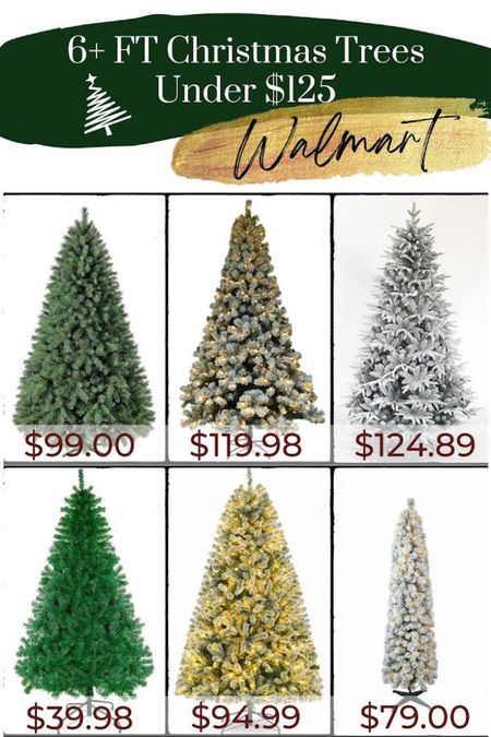 6+ ft Christmas tree sale at Walmart. $125 and under! 

#LTKsalealert #LTKSeasonal #LTKCyberWeek