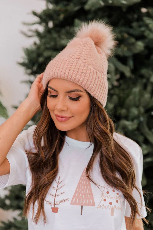 In A Perfect World Light Pink Beanie | The Pink Lily Boutique